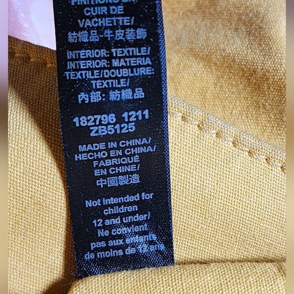 Vintage Fossil Key-Per PVC Coated Orange Canvas Crossbody Bag 11"X10.5" - Picture 9 of 10